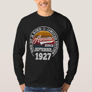 Phantastisch Seit September 1927 95. Geburtstag 95 T-Shirt