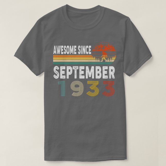 Phantastisch seit September 1933 T-Shirt (Design vorne)