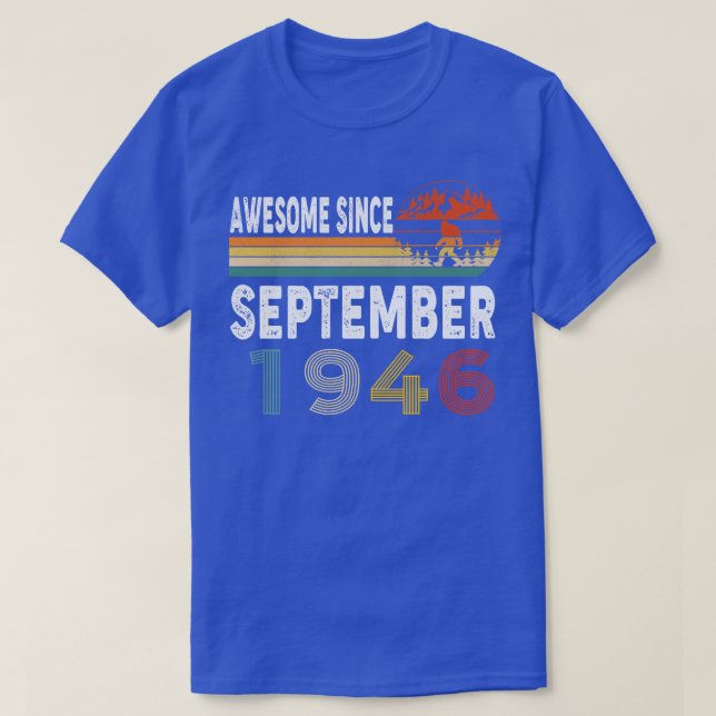 Phantastisch seit September 1946 T-Shirt (Design vorne)