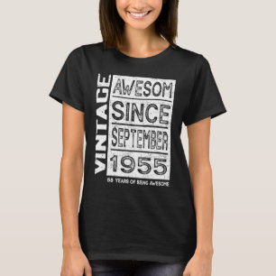 Phantastisch Seit September 1955 68. Geburtstag T-Shirt
