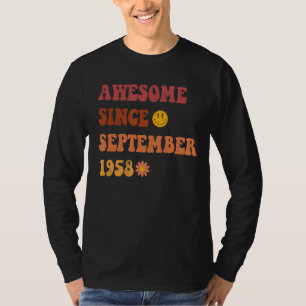 Phantastisch seit September 1958 Retro Groovy 64 J T-Shirt