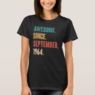 Phantastisch seit September 1964 Retro 59. Geburts T-Shirt