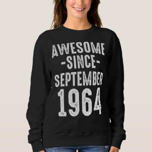 Phantastisch Seit September 1964 Vater Mama 58. Ge Sweatshirt