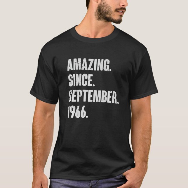 Phantastisch seit September 1966 56 Jahre alt 56.  T-Shirt (Vorderseite)