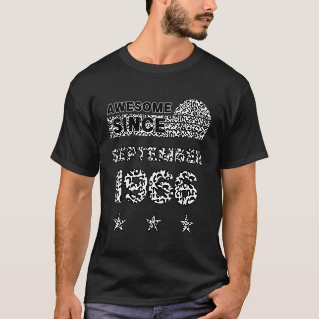 Phantastisch seit September 1966 Leopard 1966 Sept T-Shirt (Vorderseite)