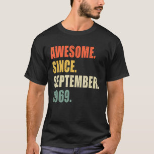Phantastisch seit September 1969 53 Jahre Geburtst T-Shirt