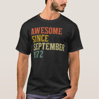 Phantastisch Seit September 1972 50. Geburtstag 50 T-Shirt