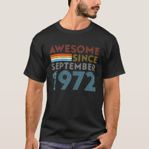 Phantastisch seit September 1972 Geburtstag 50 Jah T-Shirt