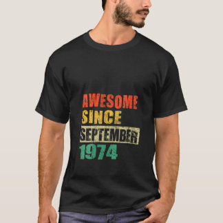 Phantastisch seit September 1974 50 Jahre alt 50.  T-Shirt