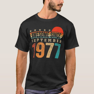 Phantastisch Seit September 1977 45. Geburtstag 45 T-Shirt