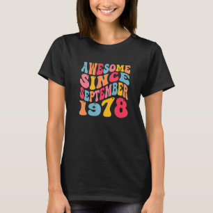 Phantastisch Seit September 1978 44 Jahre Retro 44 T-Shirt
