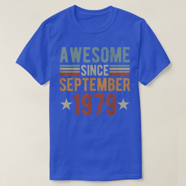 Phantastisch Seit September 1979 Shirt, 43 Jahre a T-Shirt (Design vorne)