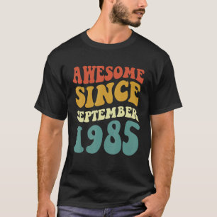 Phantastisch seit September 1985 Retro Groovy 37 J T-Shirt