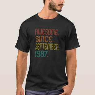 Phantastisch Seit September 1987 35. Geburtstag 35 T-Shirt
