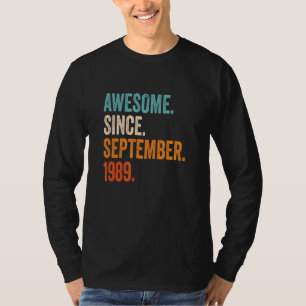 Phantastisch seit September 1989 33. Geburtstag T-Shirt