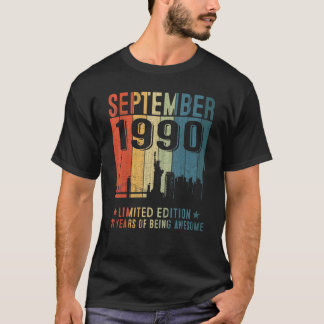 Phantastisch Seit September 1990 Vintag 32. Geburt T-Shirt