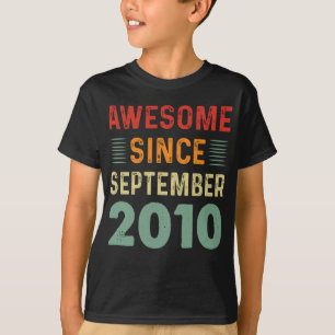 Phantastisch Seit September 2010 Vintager Geburtst T-Shirt