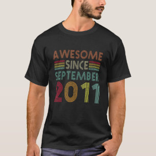 Phantastisch Seit September 2011 11. Geburtstag 11 T-Shirt