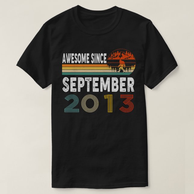 Phantastisch seit September 2013 T-Shirt (Design vorne)