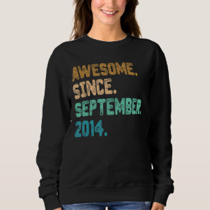 Phantastisch Seit September 2014 Vintag 8. Geburts Sweatshirt