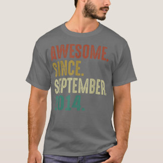 Phantastisch Seit September 2014 Vintag 8. Geburts T-Shirt