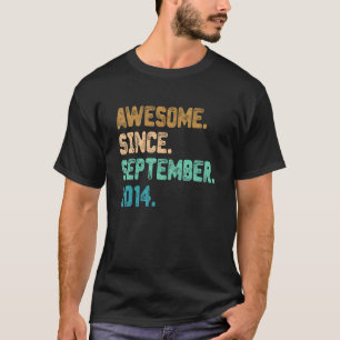 Phantastisch Seit September 2014 Vintag 8. Geburts T-Shirt