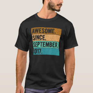 Phantastisch Seit September 2017 5. Geburtstag 5 J T-Shirt