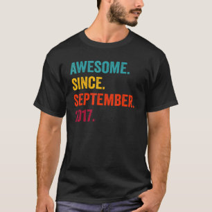 Phantastisch Seit September 2017 5. Geburtstag 5 J T-Shirt