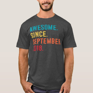 Phantastisch Seit September 2018 4. Geburtstagsges T-Shirt