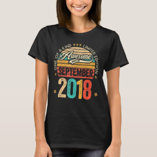 Phantastisch Seit September 2018 4 Jahre alt 4 Jah T-Shirt