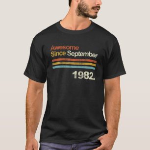 Phantastisch Seit September Vintag 1982 38. Geburt T-Shirt