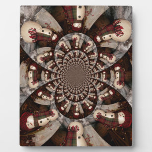 Phantastisch Snowman Fotoplatte