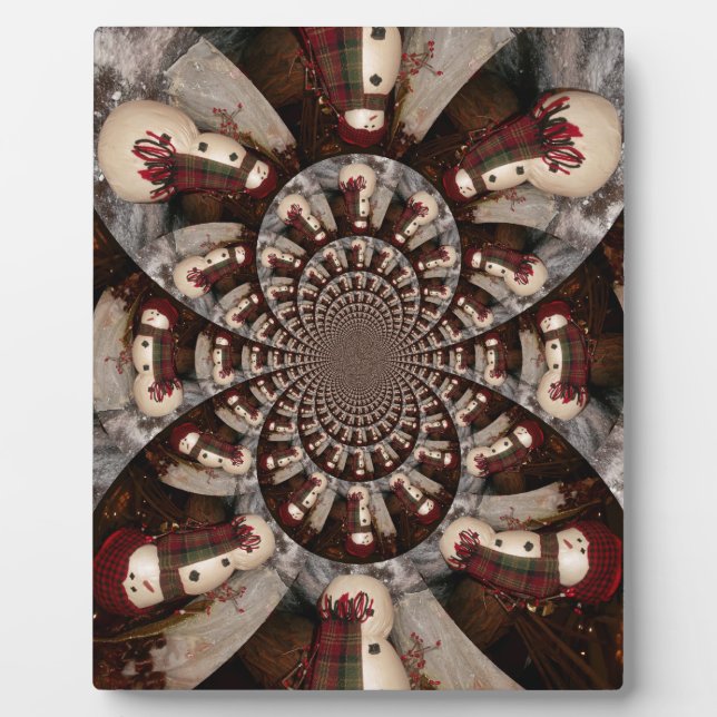 Phantastisch Snowman Fotoplatte (Vorderseite)