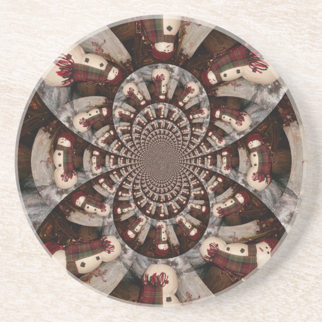 Phantastisch Snowman Getränkeuntersetzer (Vorne)