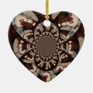 Phantastisch Snowman Keramik Ornament