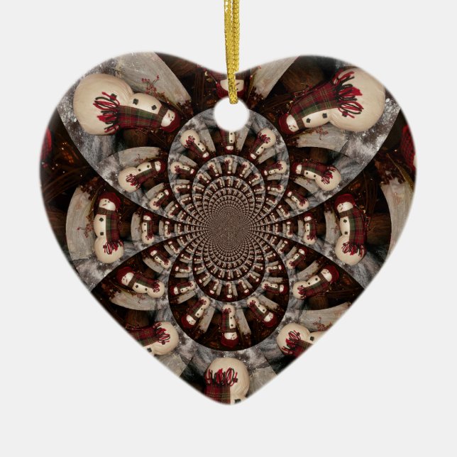 Phantastisch Snowman Keramik Ornament (Vorne)