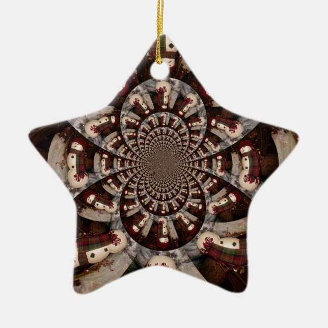 Phantastisch Snowman Keramikornament (Vorne)