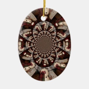 Phantastisch Snowman Keramikornament