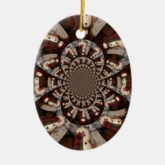 Phantastisch Snowman Keramikornament (Vorne)