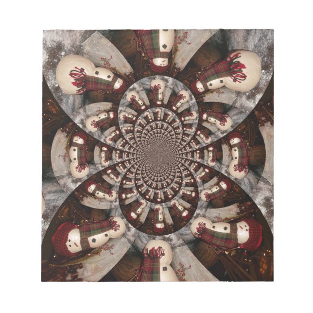 Phantastisch Snowman Notizblock (Vorderseite)