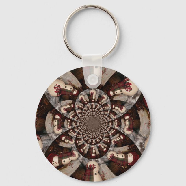 Phantastisch Snowman Schlüsselanhänger (Vorderseite)