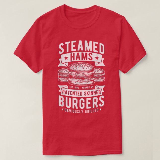 Phantastisch Steamed Hams Skinner Burger Themed Fu T-Shirt (Design vorne)