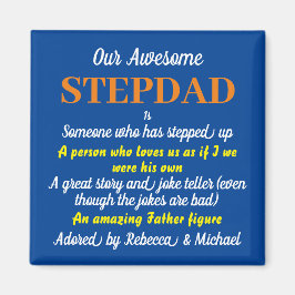 Phantastisch Stepdad Vatertag Zitat Blue Magnet
