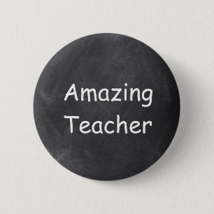 Phantastisch Teacher Chalkboard Design Geschenk Id Button