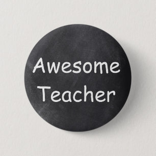 Phantastisch Teacher Chalkboard Design Geschenk Id Button