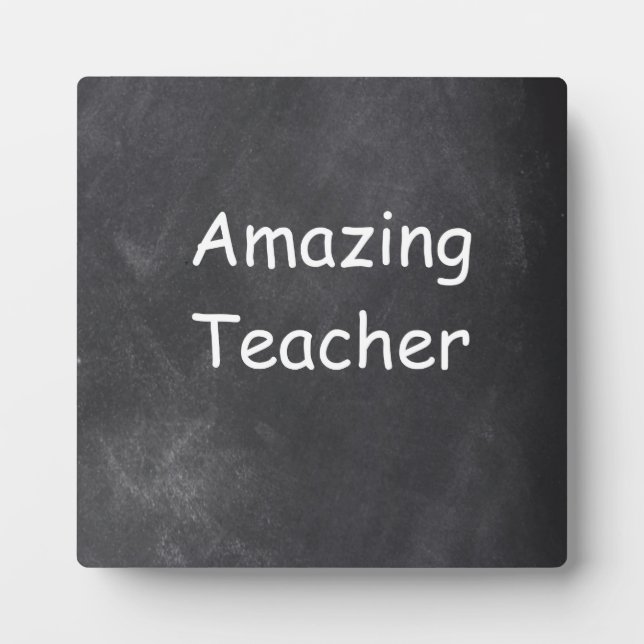 Phantastisch Teacher Chalkboard Design Geschenk Id Fotoplatte (Vorderseite)