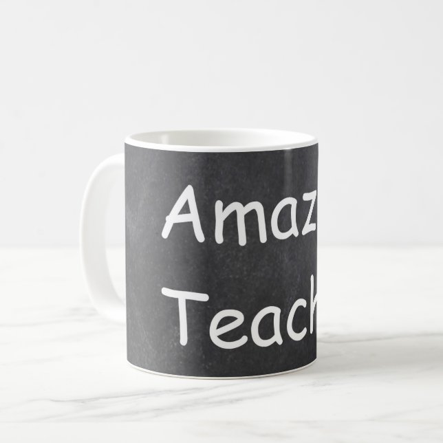Phantastisch Teacher Chalkboard Design Geschenk Id Kaffeetasse (Vorderseite Links)