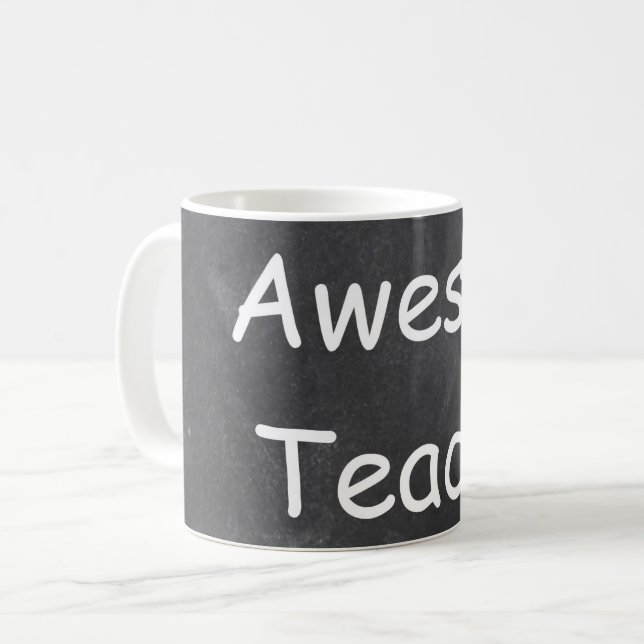 Phantastisch Teacher Chalkboard Design Geschenk Id Kaffeetasse (Vorderseite Links)
