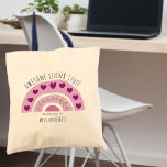 Phantastisch Teacher Stuff Boho Rainbow Personalis Tragetasche<br><div class="desc">Personalisierte Tasche für Phantastisch Teacher Stuff - großartiges Lehrergeschenk zum Jahresende Dank oder Lehrer Wertschätzung anwesend. Das Design ist beidseitig bedruckt und mit einem rosa Boho-artigen Regenbogen, der mit Blätter und Lieben geschmückt ist, versehen. Es wird mit trendiger, magerer Typografie des Schriftartes geschrieben und der Wortlaut lautet "Phantastische Lehrerstucke, die...</div>