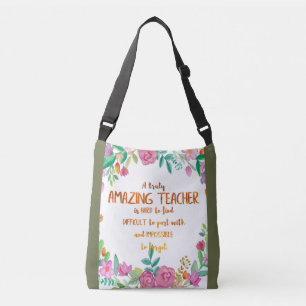 Phantastisch Teacher Wertschätzung Geschenk-Zeiche Tragetaschen Mit Langen Trägern